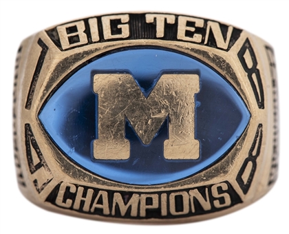 1988 Michigan Wolverines Big 10 and Rose Bowl Champions Ring